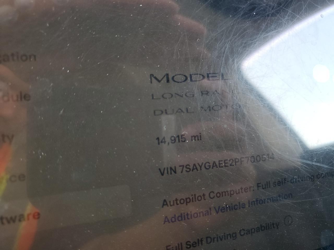 2023 Tesla Model Y VIN: 7SAYGAEE2PF700514 Lot: 71687964