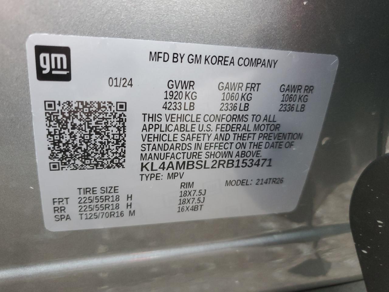 KL4AMBSL2RB153471 2024 Buick Encore Gx Preferred