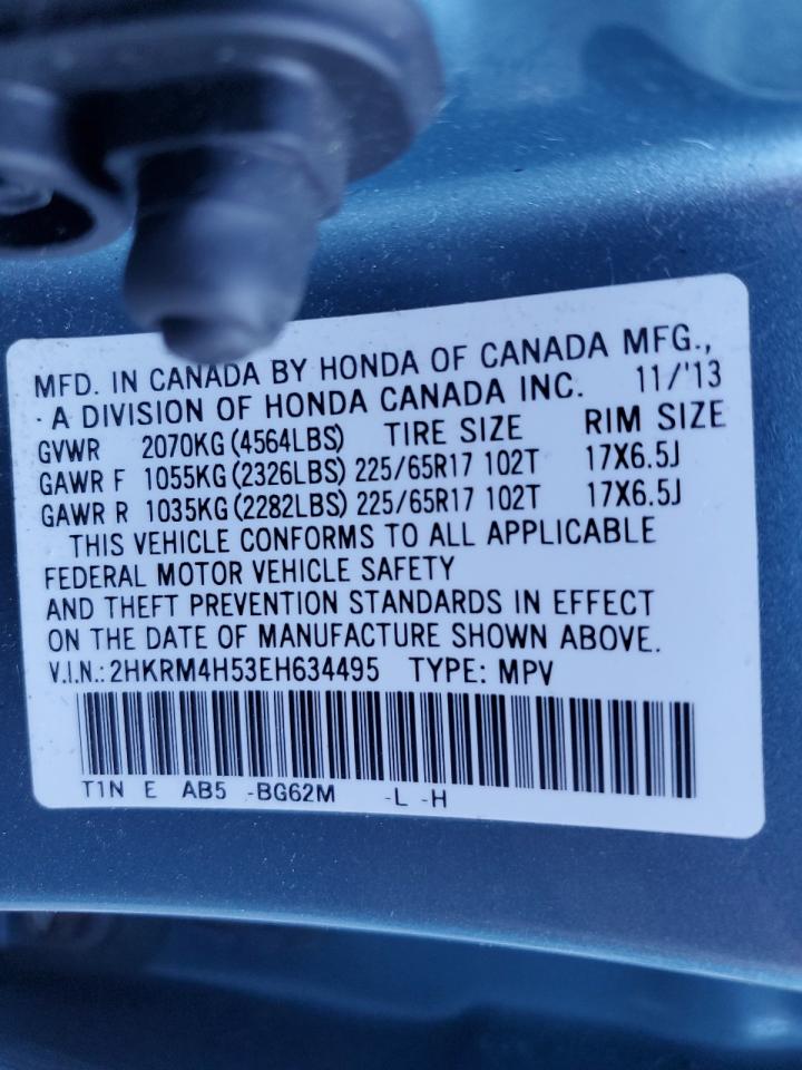 2HKRM4H53EH634495 2014 Honda Cr-V Ex