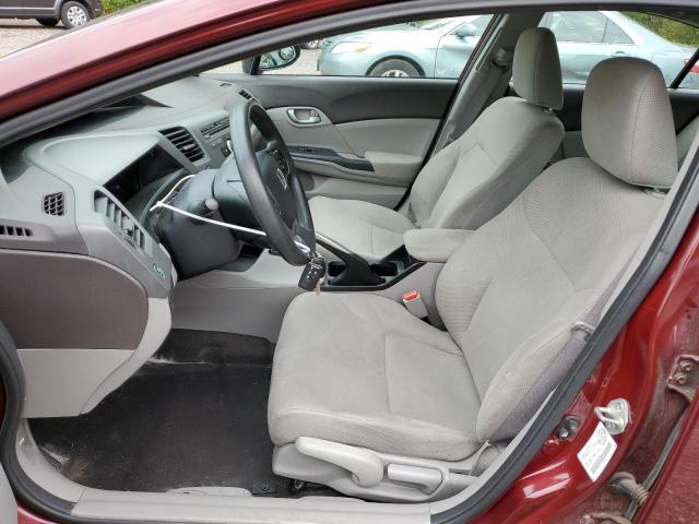 Sedans HONDA CIVIC 2012 Burgundy