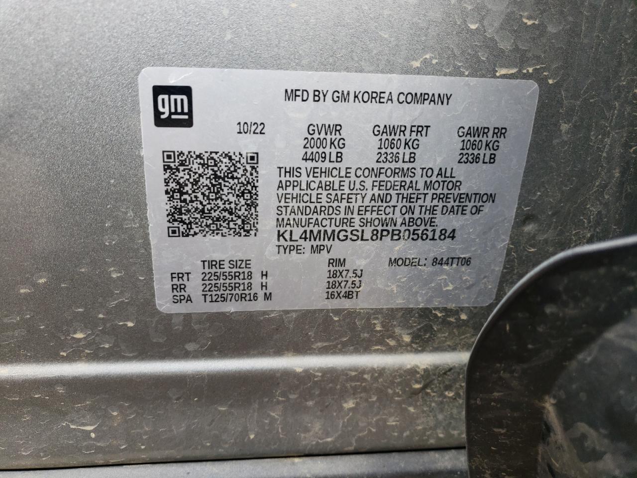 2023 Buick Encore Gx Essence VIN: KL4MMGSL8PB056184 Lot: 71814824