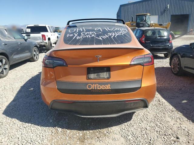  TESLA MODEL Y 2022 Оранжевый