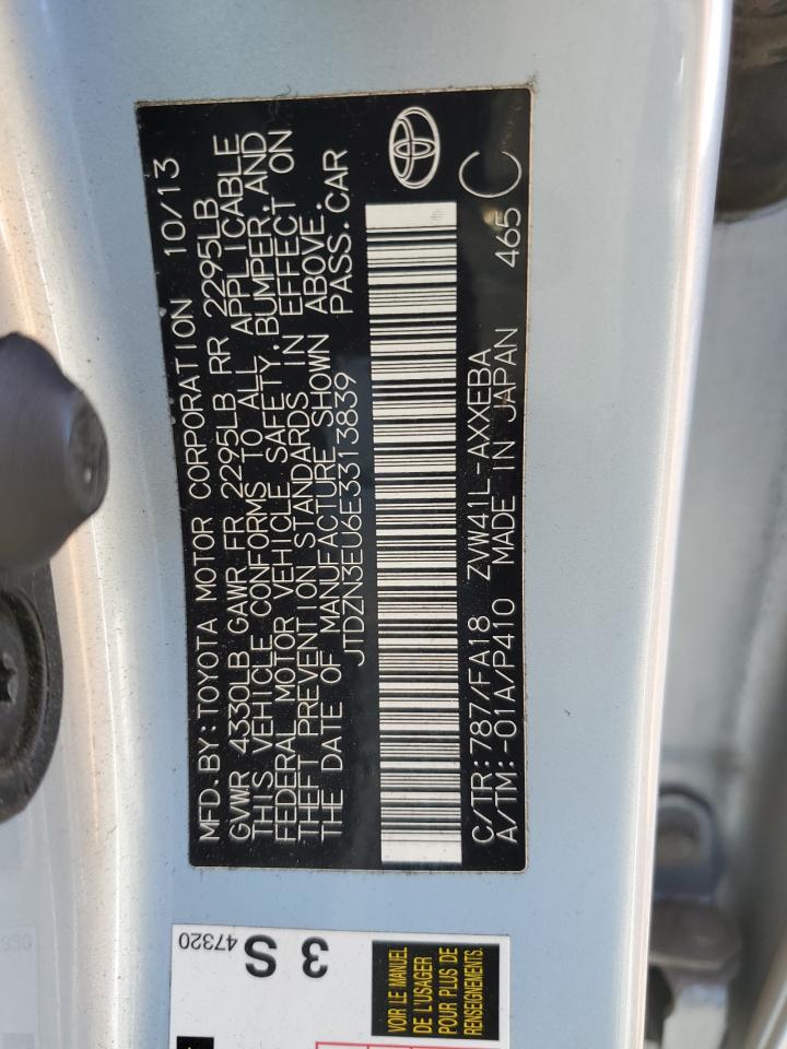 JTDZN3EU6E3313839 2014 Toyota Prius V