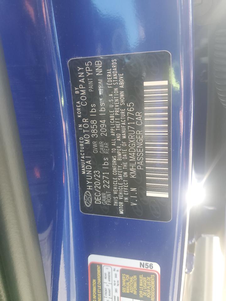 2024 Hyundai Elantra Sel VIN: KMHLM4DGXRU717765 Lot: 72957704