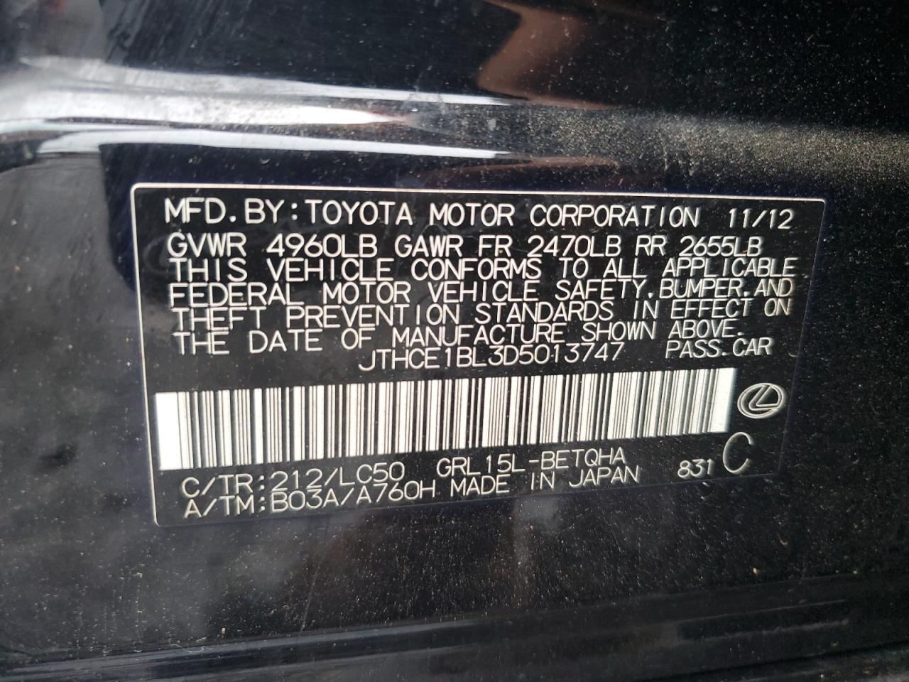 2013 Lexus GS - Image 13