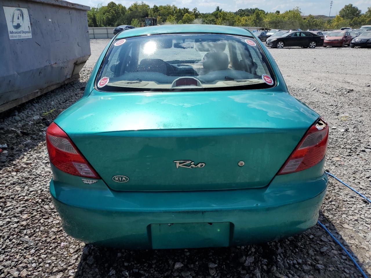 2001 Kia Rio VIN: KNADC123X16050454 Lot: 70842064