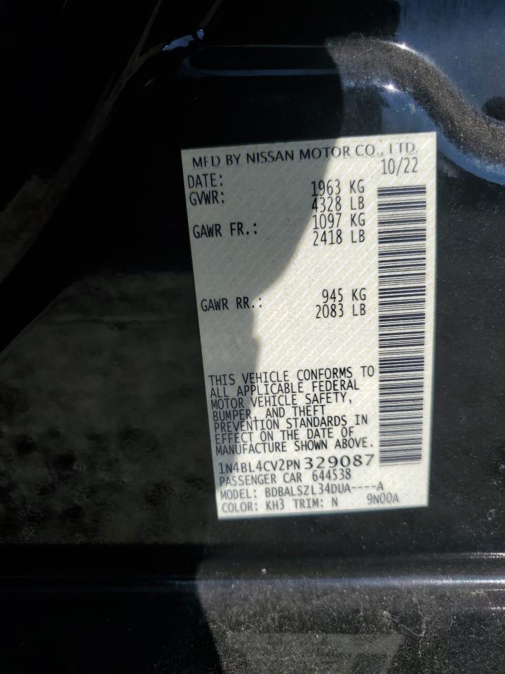 1N4BL4CV2PN329087 2023 Nissan Altima Sr