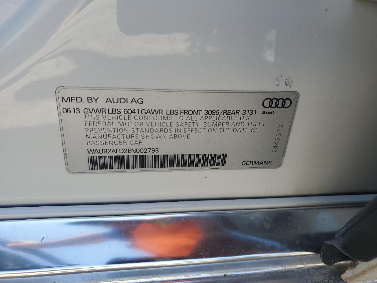 WAUR2AFD2EN002793 2014 Audi A8 L Quattro