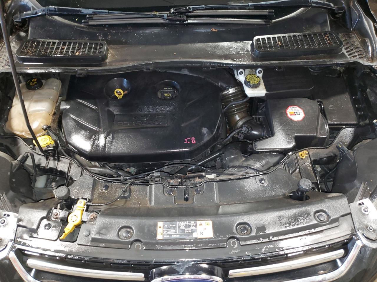 2014 Ford Escape Titanium VIN: 1FMCU9J95EUD13575 Lot: 71043434