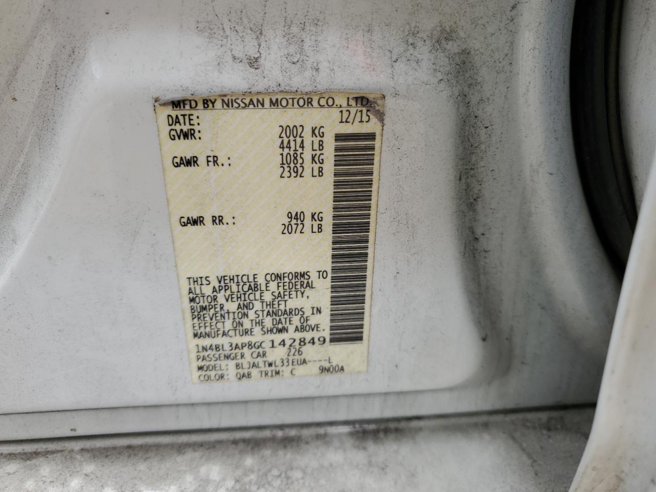 2016 Nissan Altima - Image 13