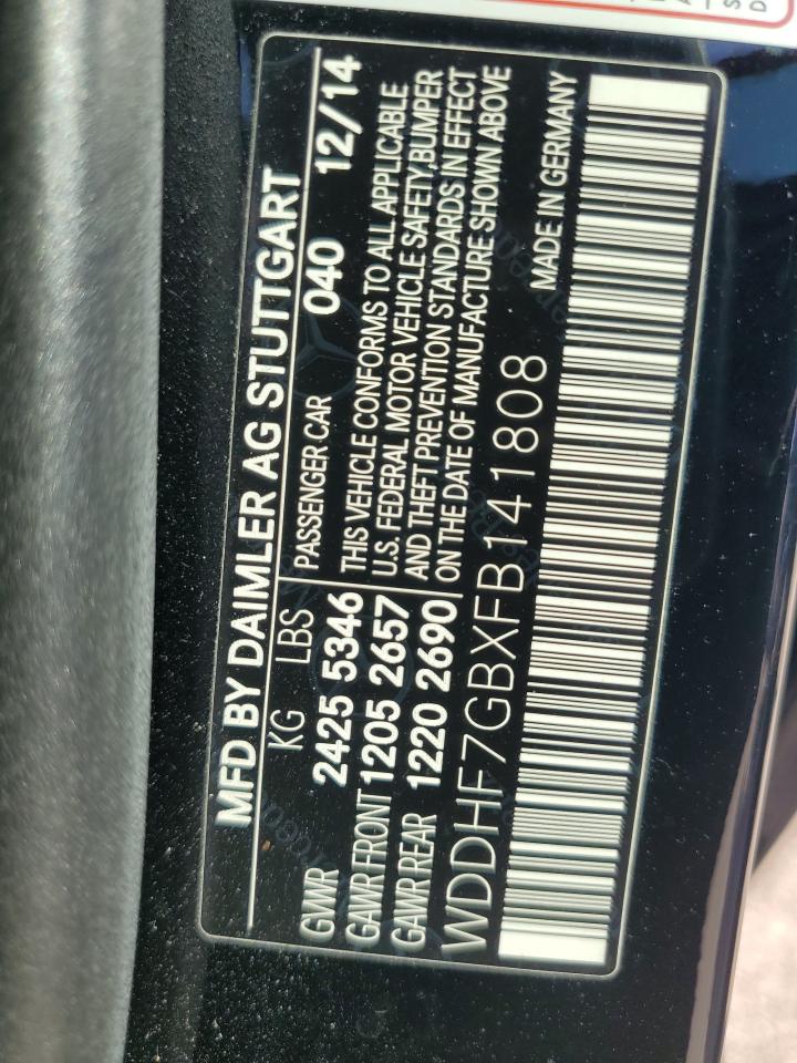 2015 Mercedes-Benz E 63 Amg-S VIN: WDDHF7GBXFB141808 Lot: 71102024