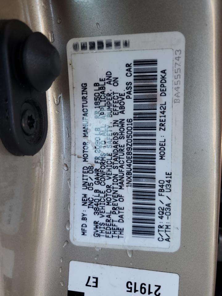 1NXBU40E89Z050016 2009 Toyota Corolla Base