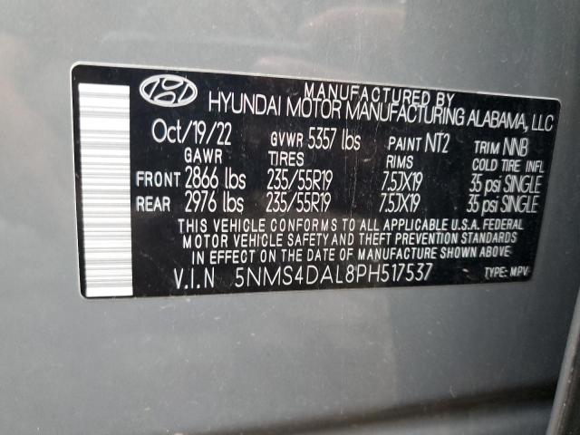 5NMS4DAL8PH517537 Hyundai Santa Fe L 14