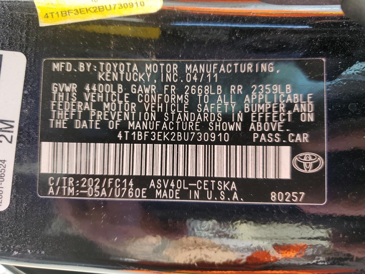 2011 Toyota Camry - Image 13