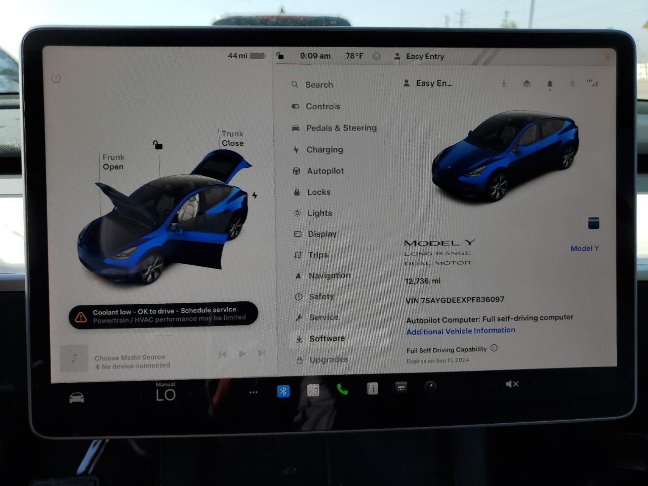 7SAYGDEEXPF836097 2023 Tesla Model Y