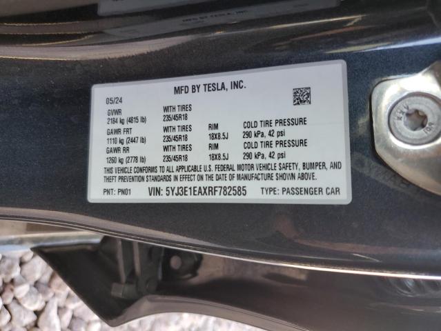 5YJ3E1EAXRF782585 Tesla Model 3  13