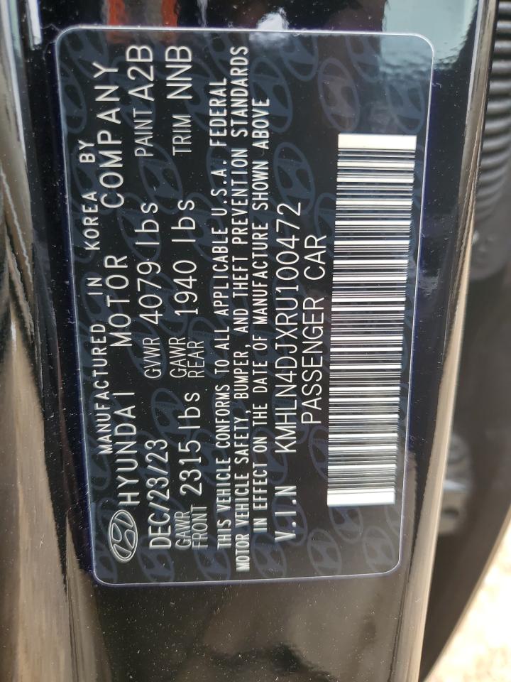 2024 Hyundai Elantra Limited VIN: KMHLN4DJXRU100472 Lot: 70650994