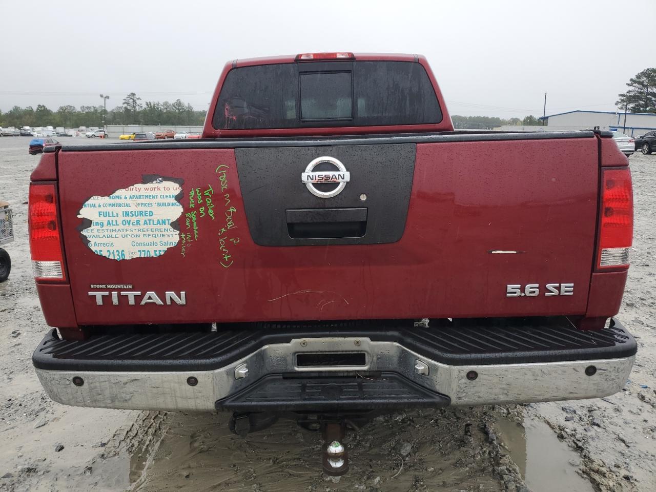 1N6BA06A26N526175 2006 Nissan Titan Xe