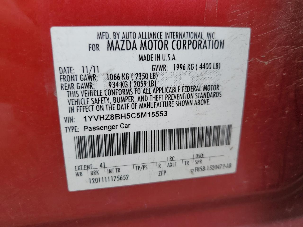 2012 Mazda 6 - Image 12