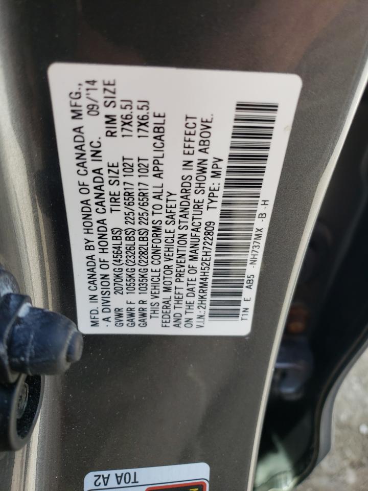 2HKRM4H52EH722809 2014 Honda Cr-V Ex