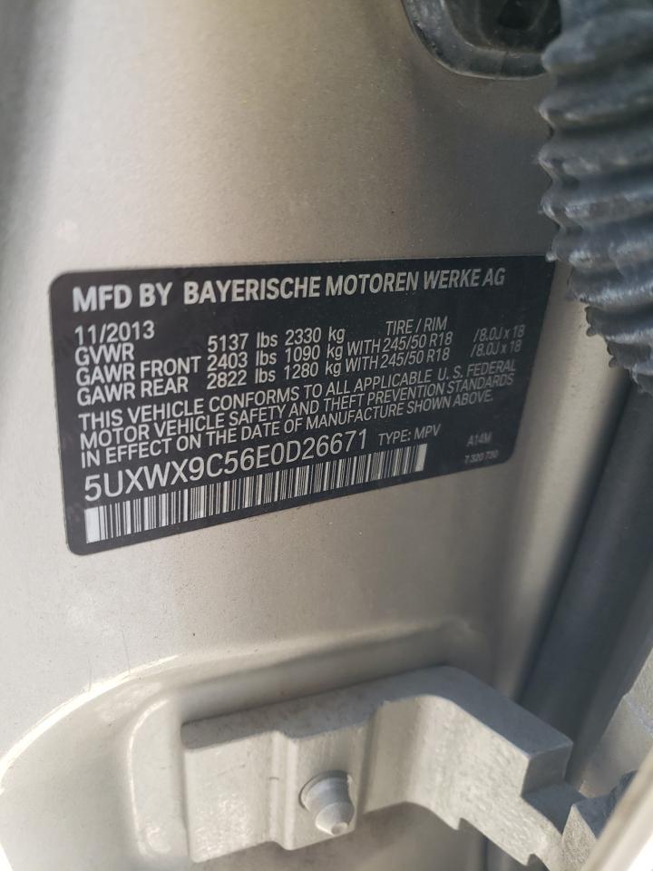 5UXWX9C56E0D26671 2014 BMW X3 xDrive28I