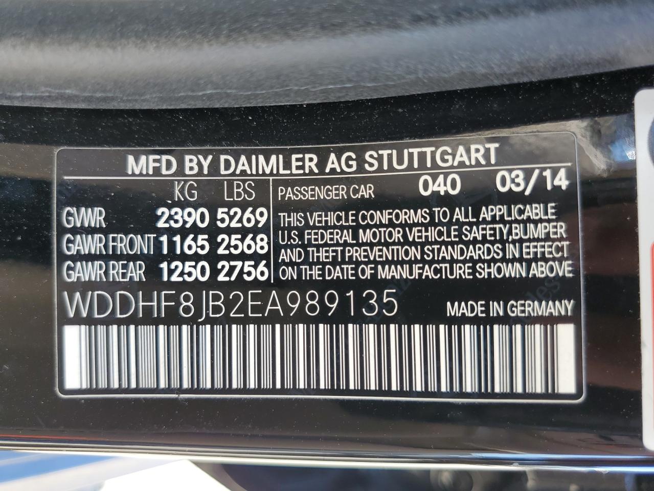 WDDHF8JB2EA989135 2014 Mercedes-Benz E 350 4Matic