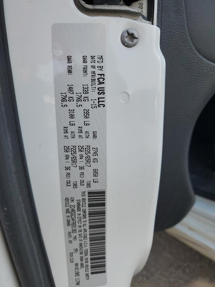 2015 Dodge Grand Caravan Sxt VIN: 2C4RDGCG4FR691383 Lot: 70803364