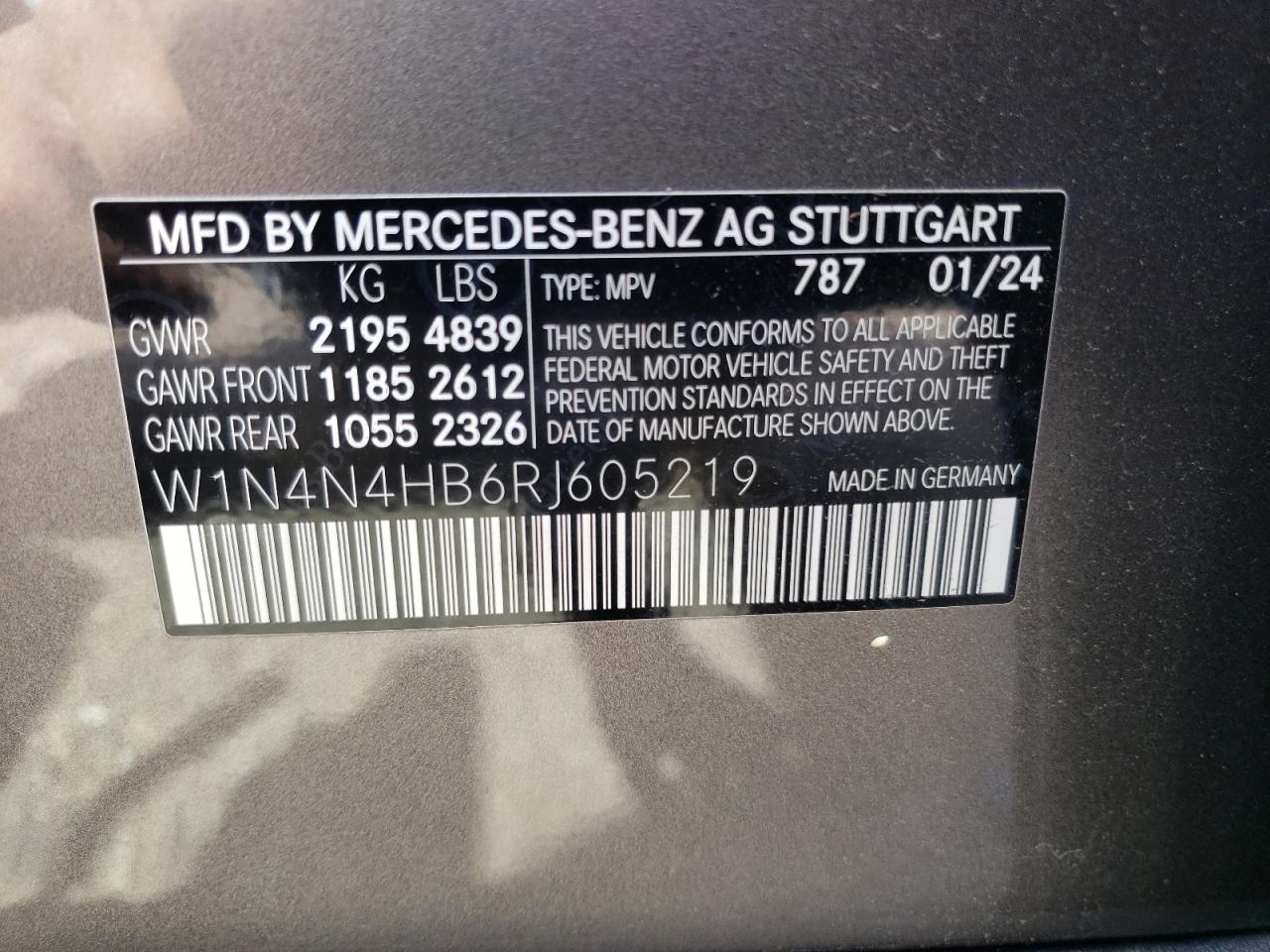 2024 Mercedes-Benz Gla 250 4Matic VIN: W1N4N4HB6RJ605219 Lot: 58505694