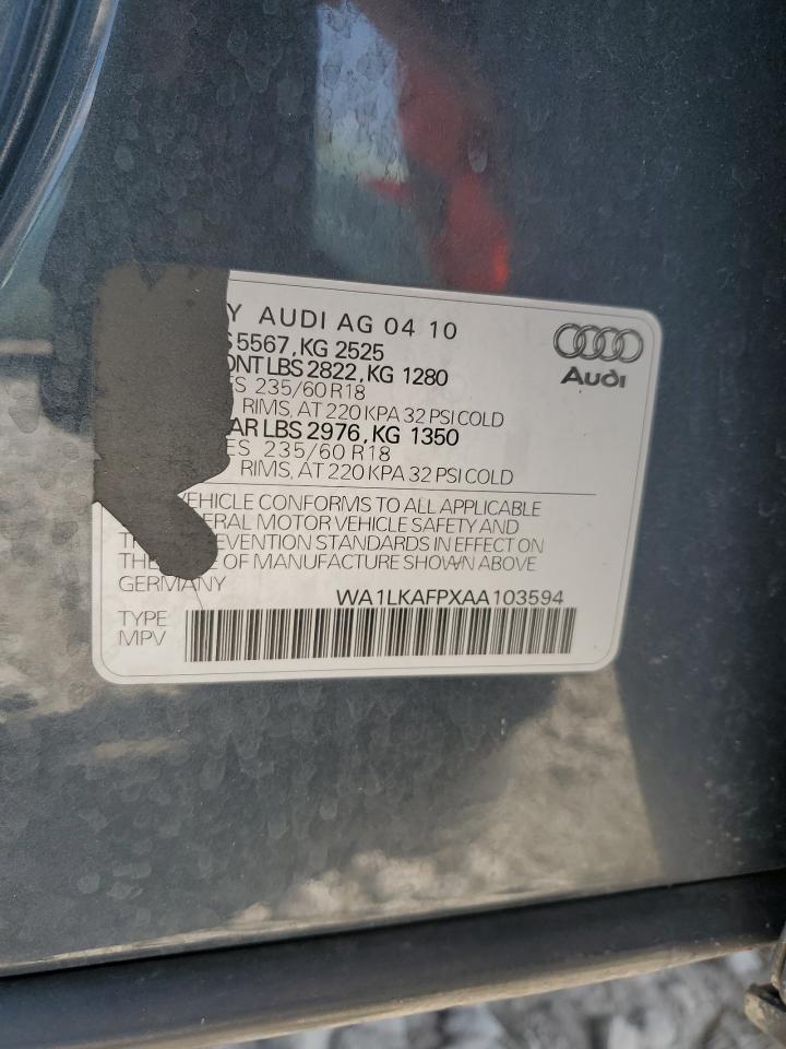 WA1LKAFPXAA103594 2010 Audi Q5 Premium Plus