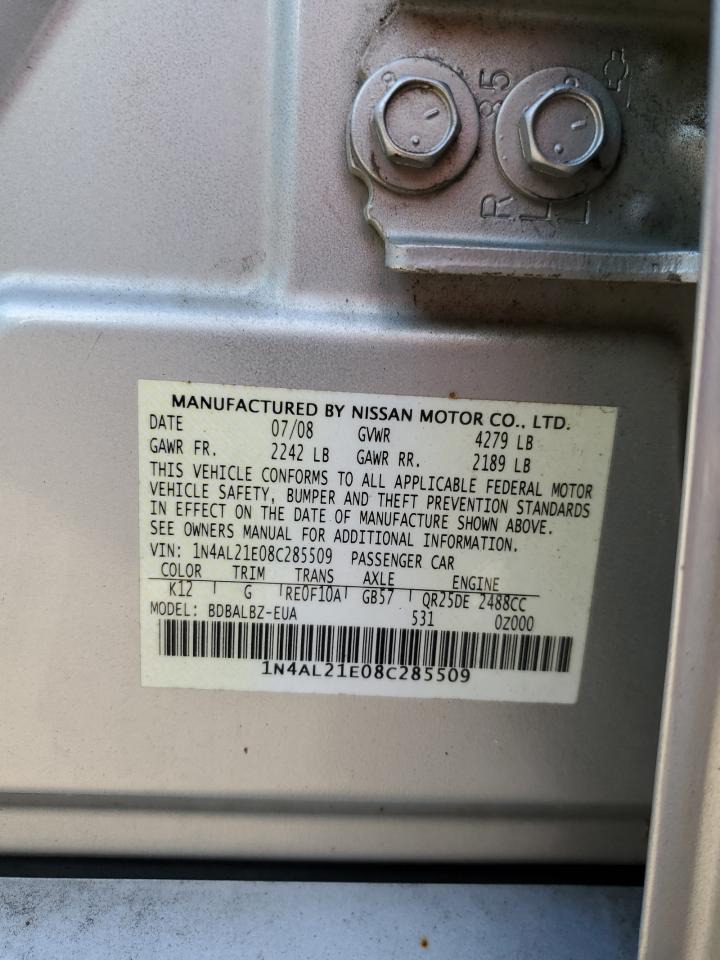 1N4AL21E08C285509 2008 Nissan Altima 2.5