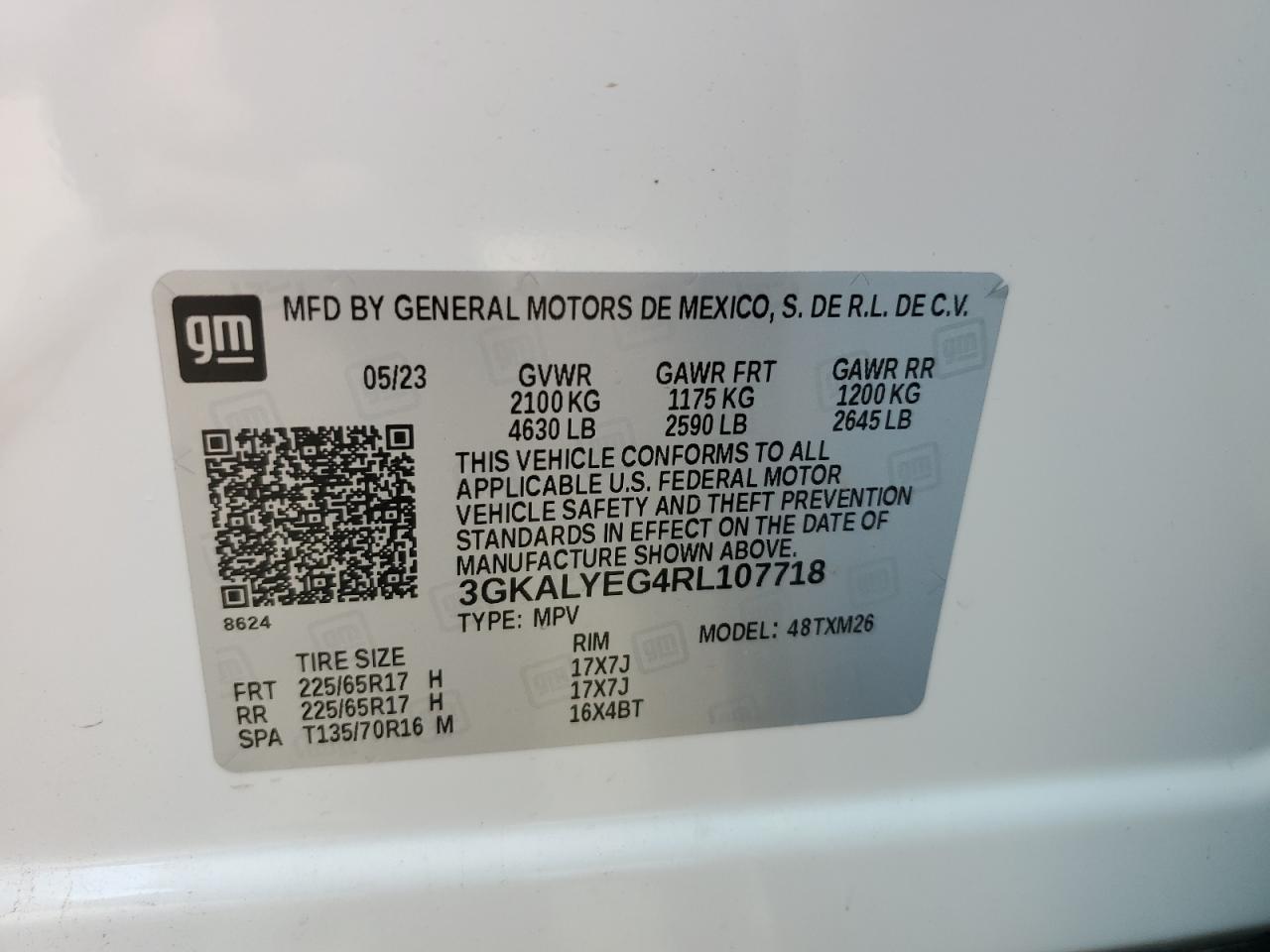 3GKALYEG4RL107718 2024 GMC Terrain At4