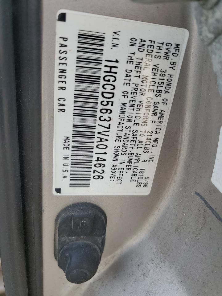 1HGCD5637VA014626 1997 Honda Accord Lx