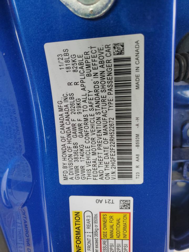 2024 Honda Civic - Image 12