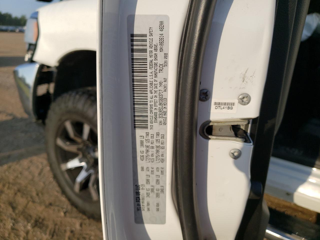 3C6UR5DJ8KG663717 2019 Ram 2500 Big Horn