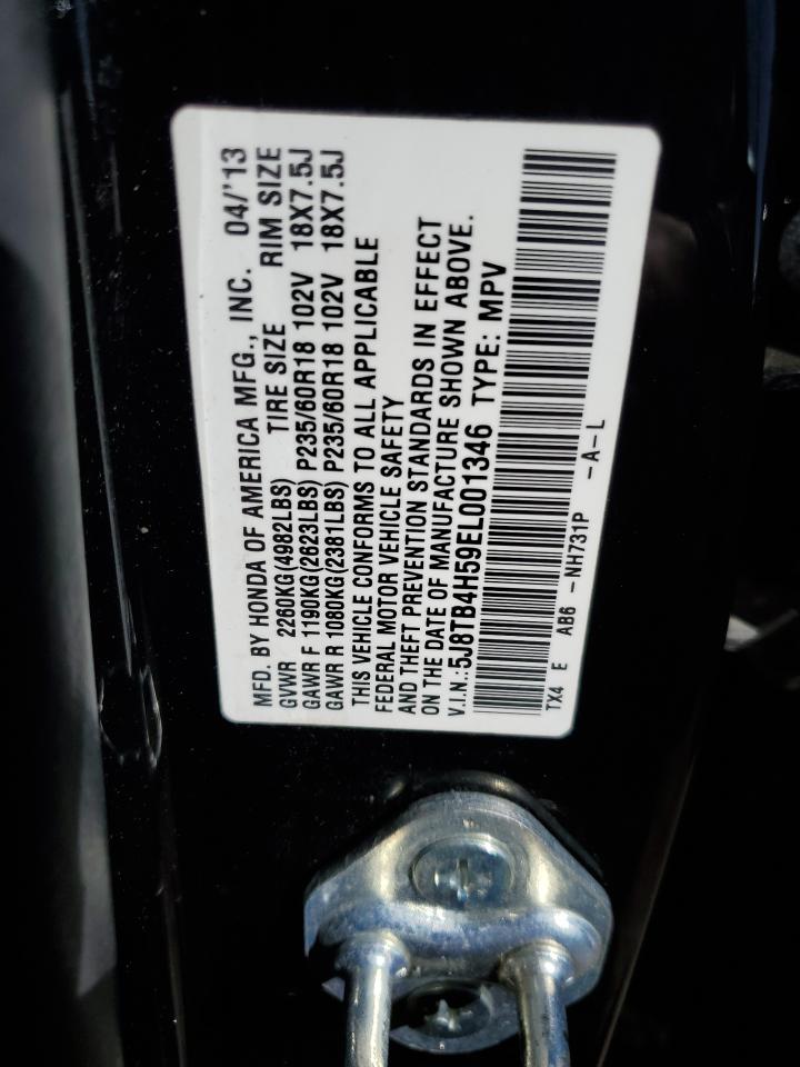 5J8TB4H59EL001346 2014 Acura Rdx Technology