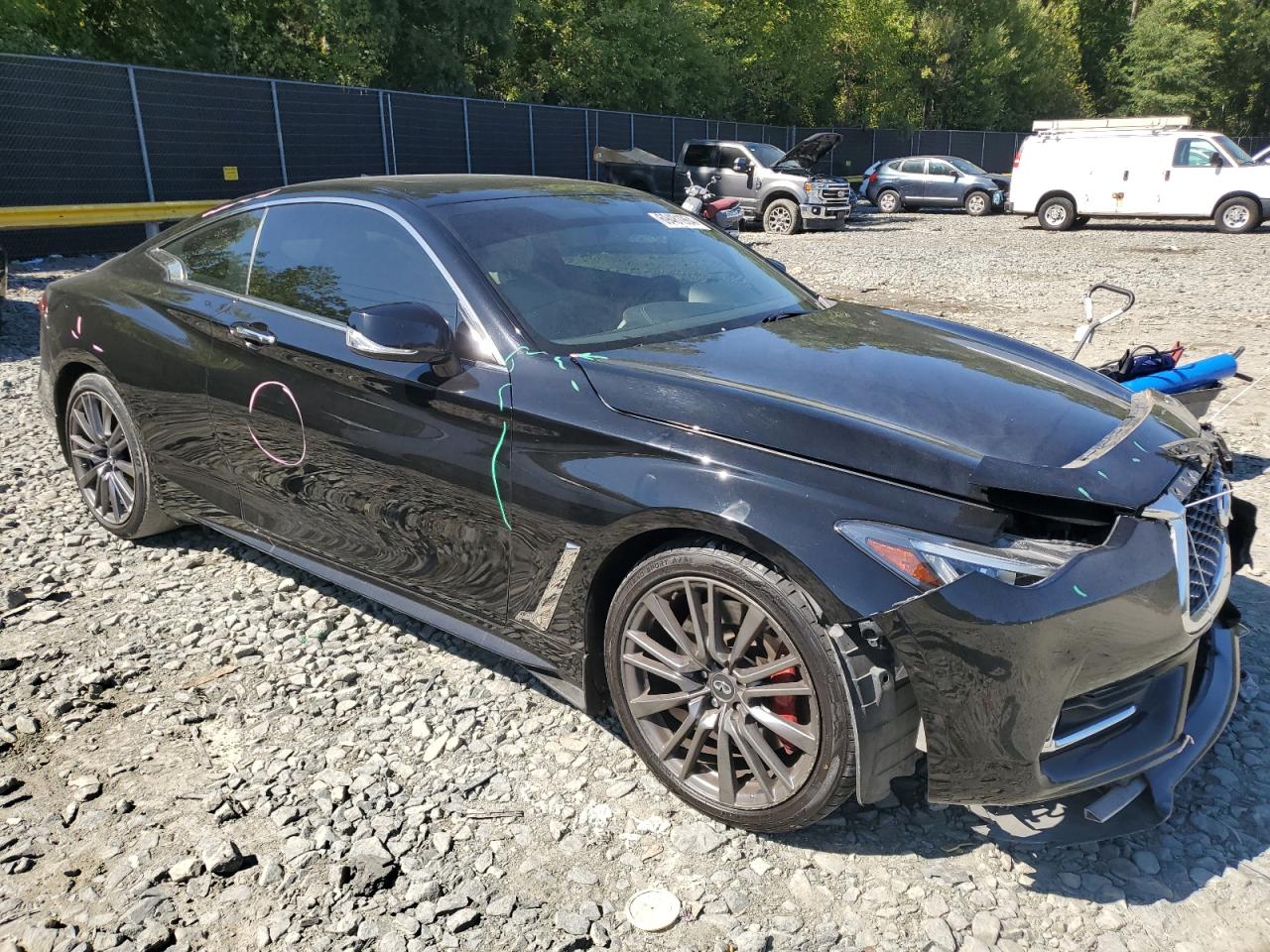 2017 Infiniti Q60 Red Sport 400 VIN: JN1FV7EL4HM701137 Lot: 69481964