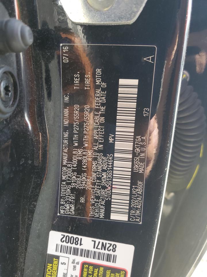 5TDDW5G13GS144645 2016 Toyota Sequoia Platinum