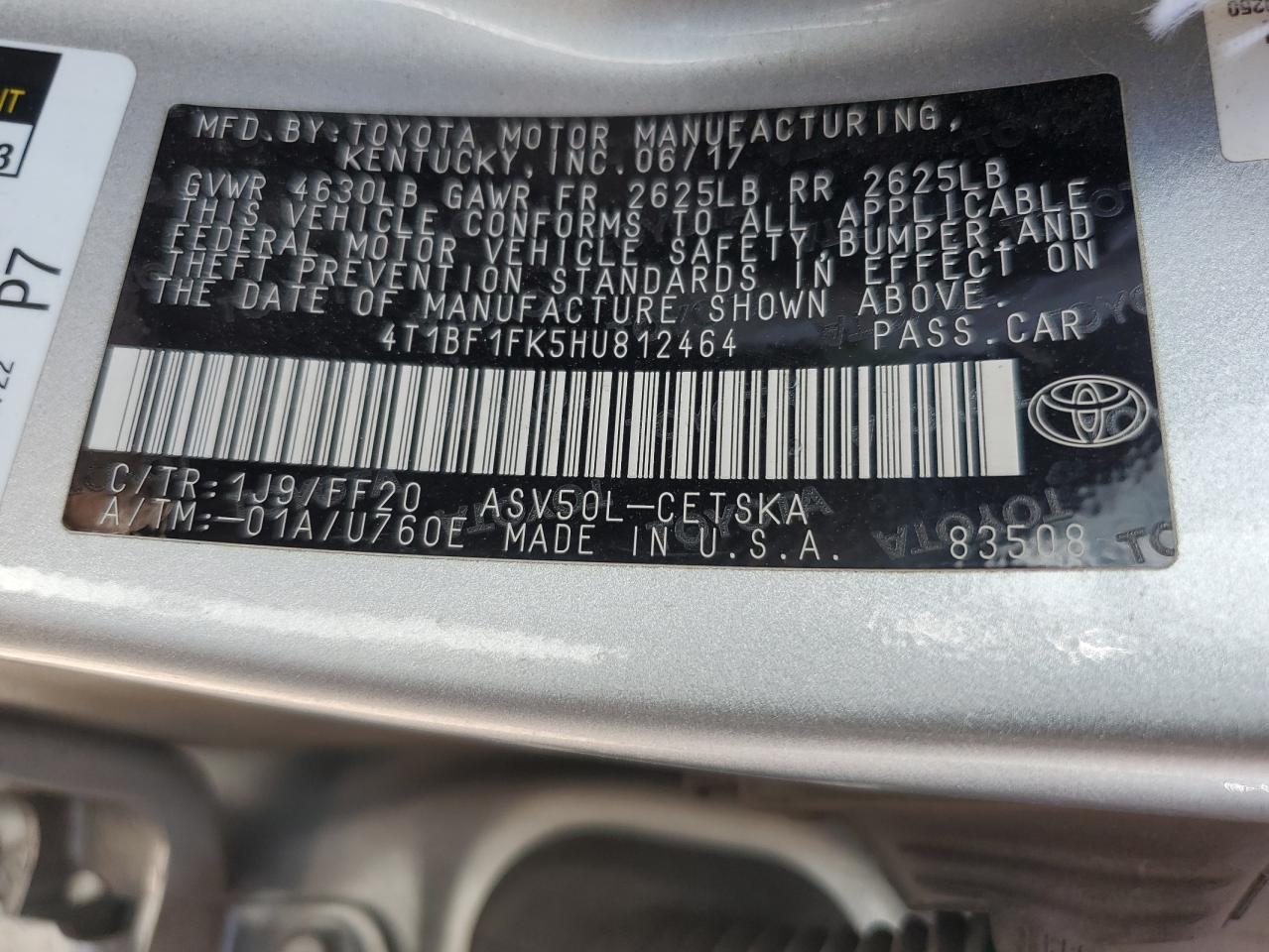 4T1BF1FK5HU812464 2017 TOYOTA CAMRY - Image 14