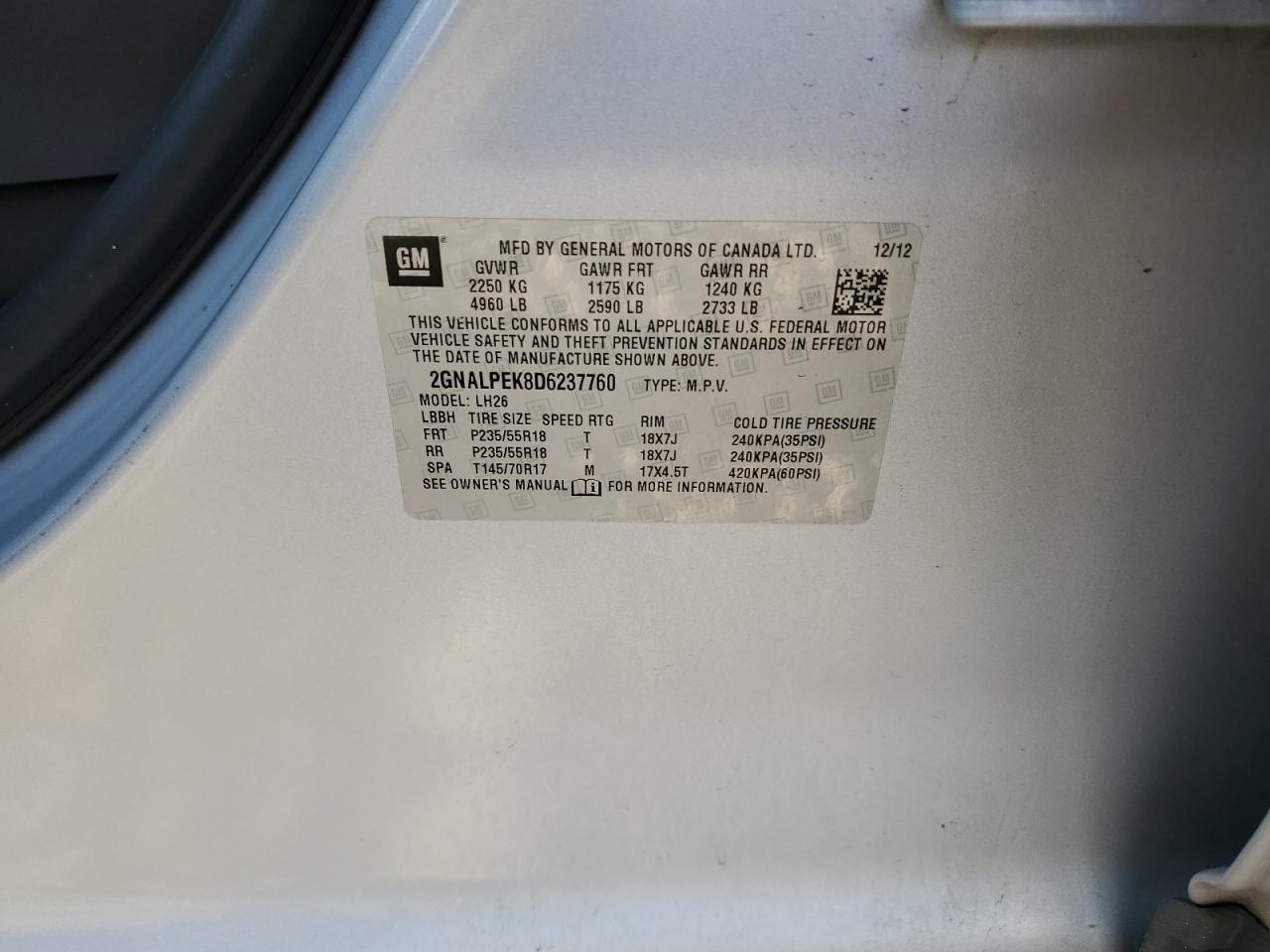 2013 Chevrolet Equinox - Image 13