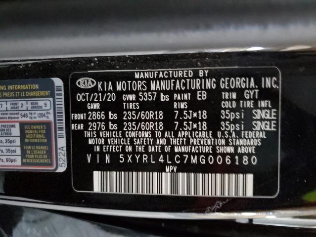 5XYRL4LC7MG006180 Kia Sorento S 15