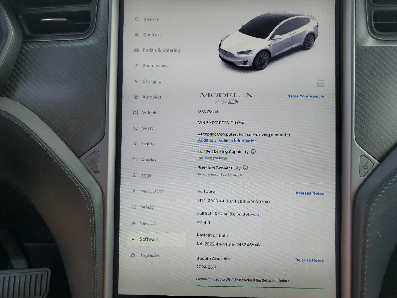 5YJXCBE23JF111799 2018 Tesla Model X