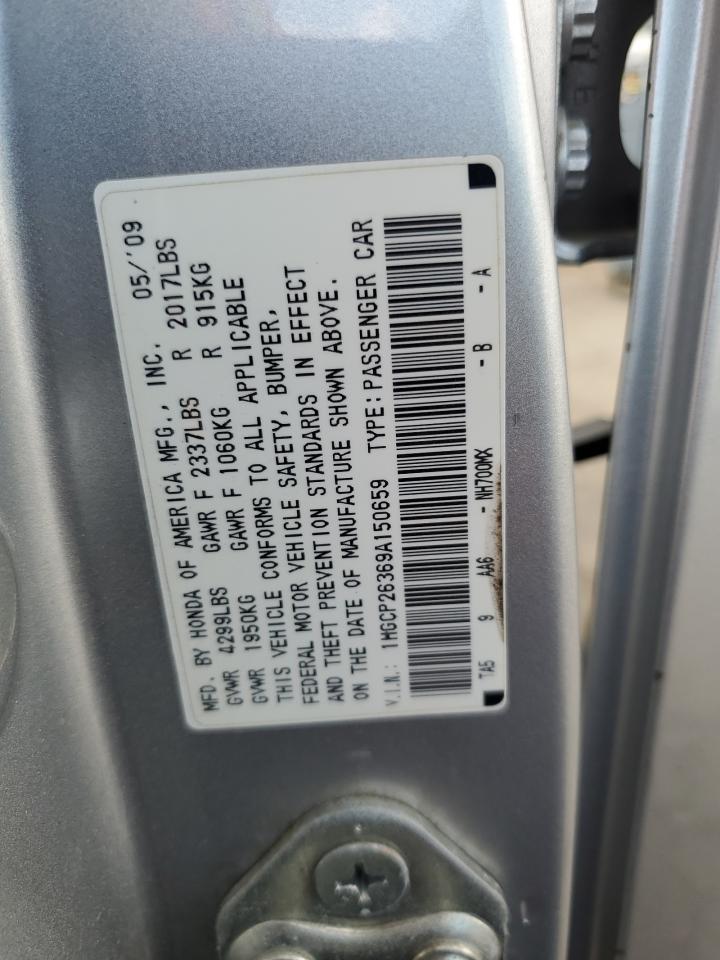 2009 Honda Accord Lx VIN: 1HGCP26369A150659 Lot: 70506664