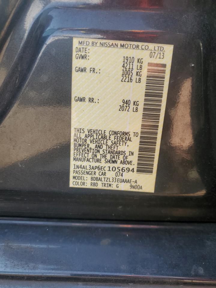 1N4AL3AP6EC105694 2014 Nissan Altima 2.5