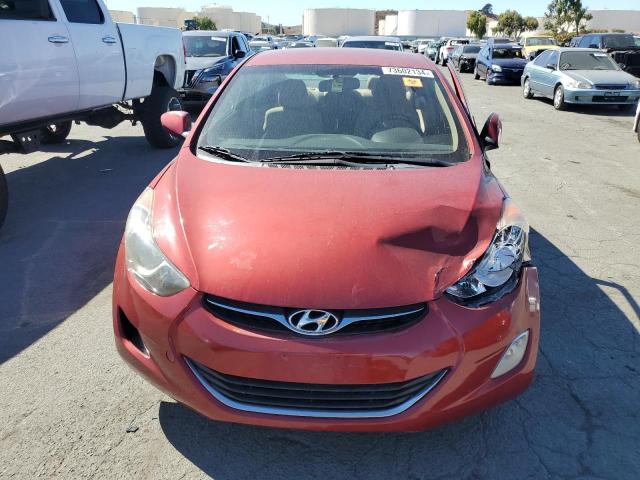  HYUNDAI ELANTRA 2012 Czerwony