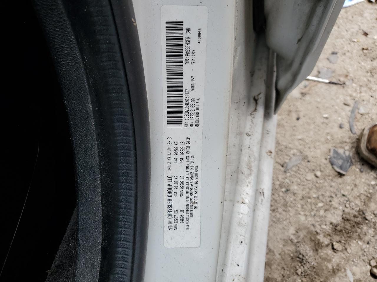 2014 Dodge Avenger Sxt VIN: 1C3CDZCB4EN152137 Lot: 71177254