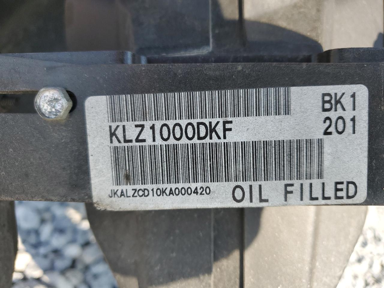 JKALZCD10KA000420 2019 Kawasaki Klz1000 D