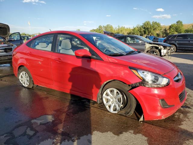  HYUNDAI ACCENT 2013 Czerwony