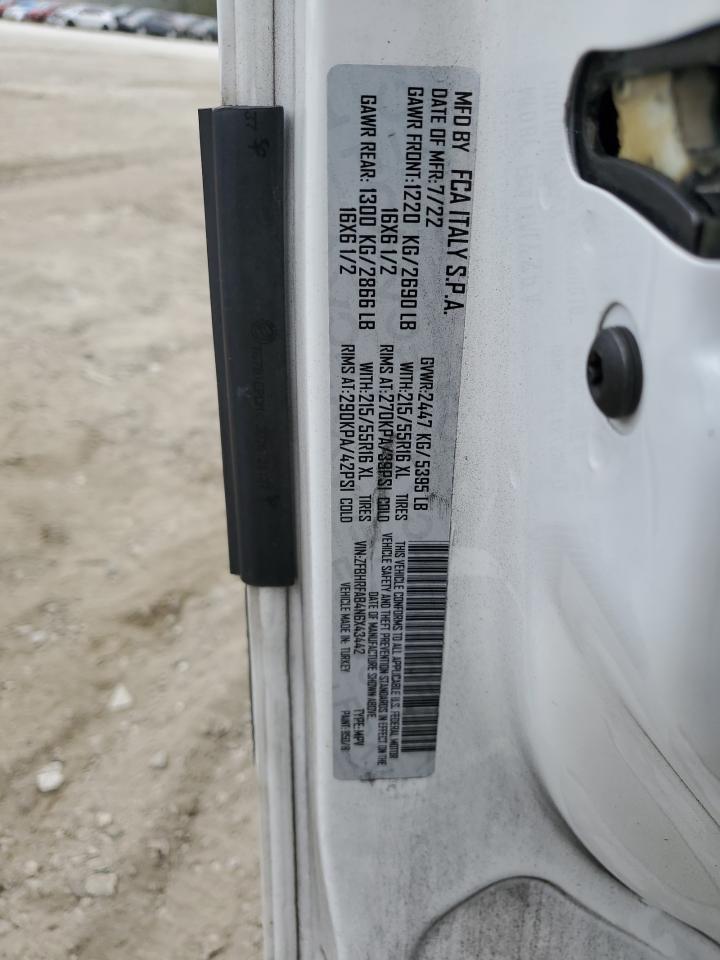 2022 Ram Promaster City Tradesman VIN: ZFBHRFAB4N6X43442 Lot: 71724034