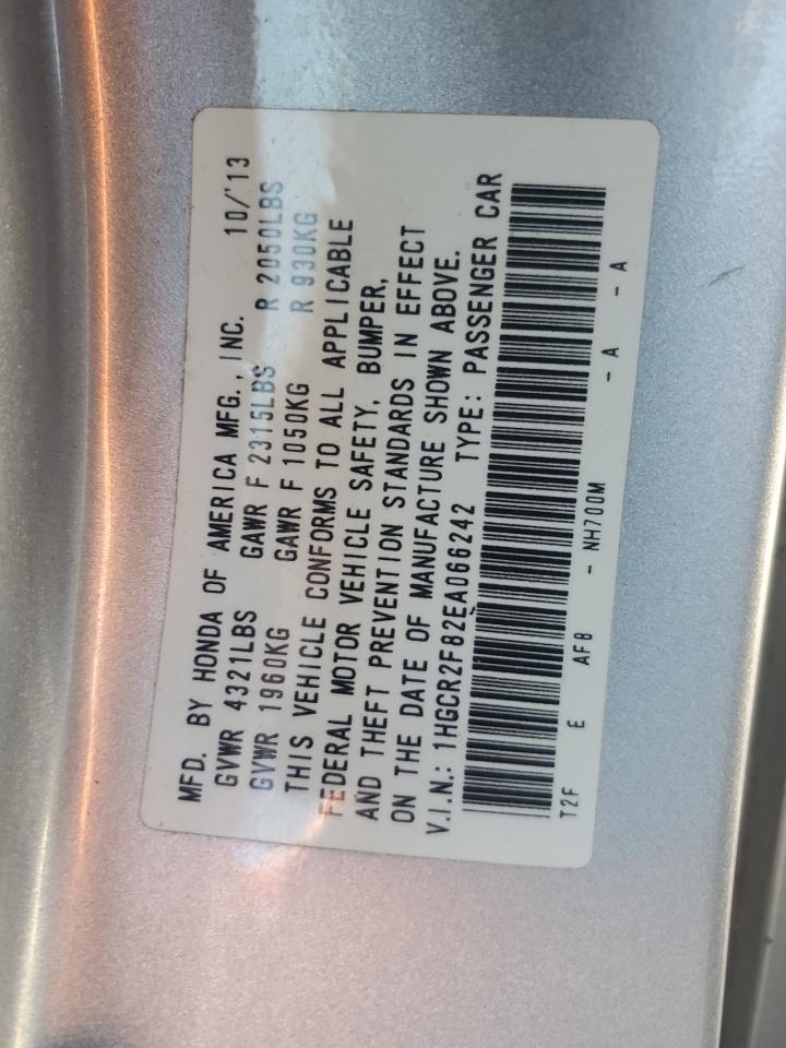 1HGCR2F82EA066242 2014 Honda Accord Exl