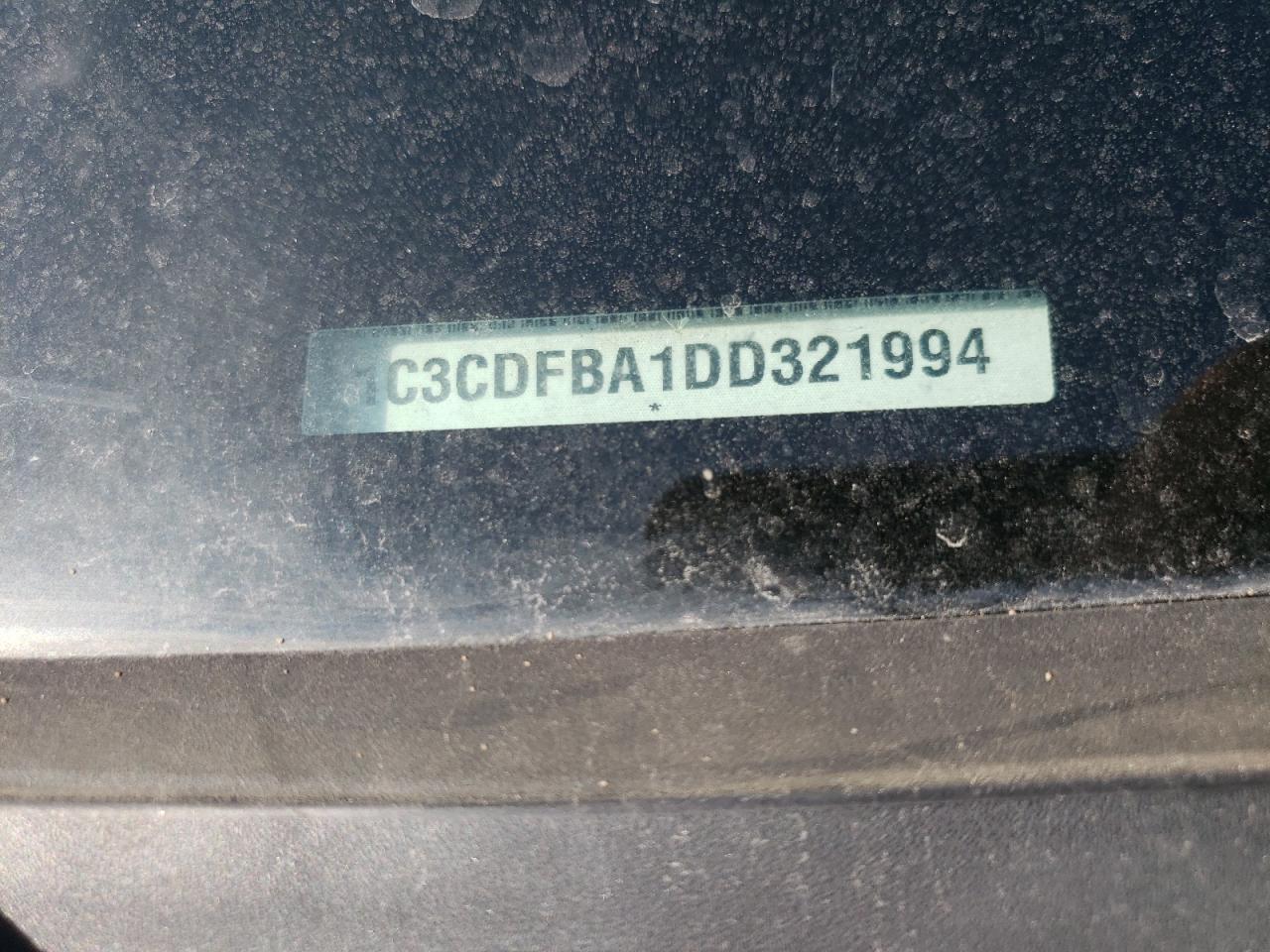 2013 Dodge Dart Sxt VIN: 1C3CDFBA1DD321994 Lot: 71154274